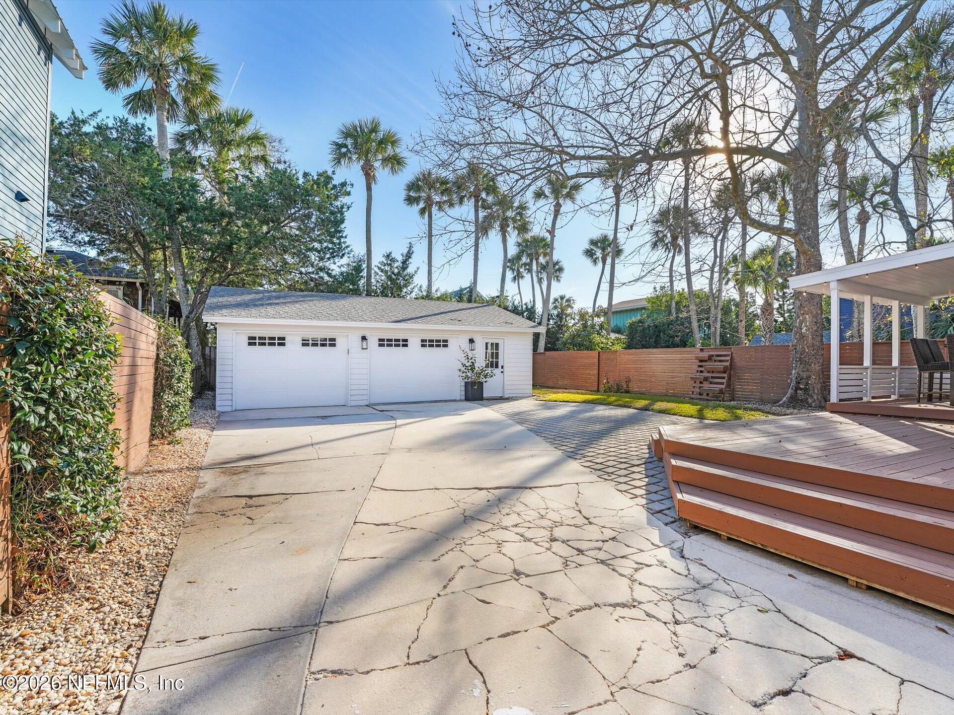 322 6th Street Atlantic Beach, FL 32233 - Photo 37 of 45 a view of backyard with large trees