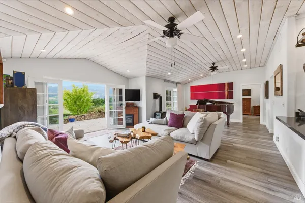 a view of a house with a patio