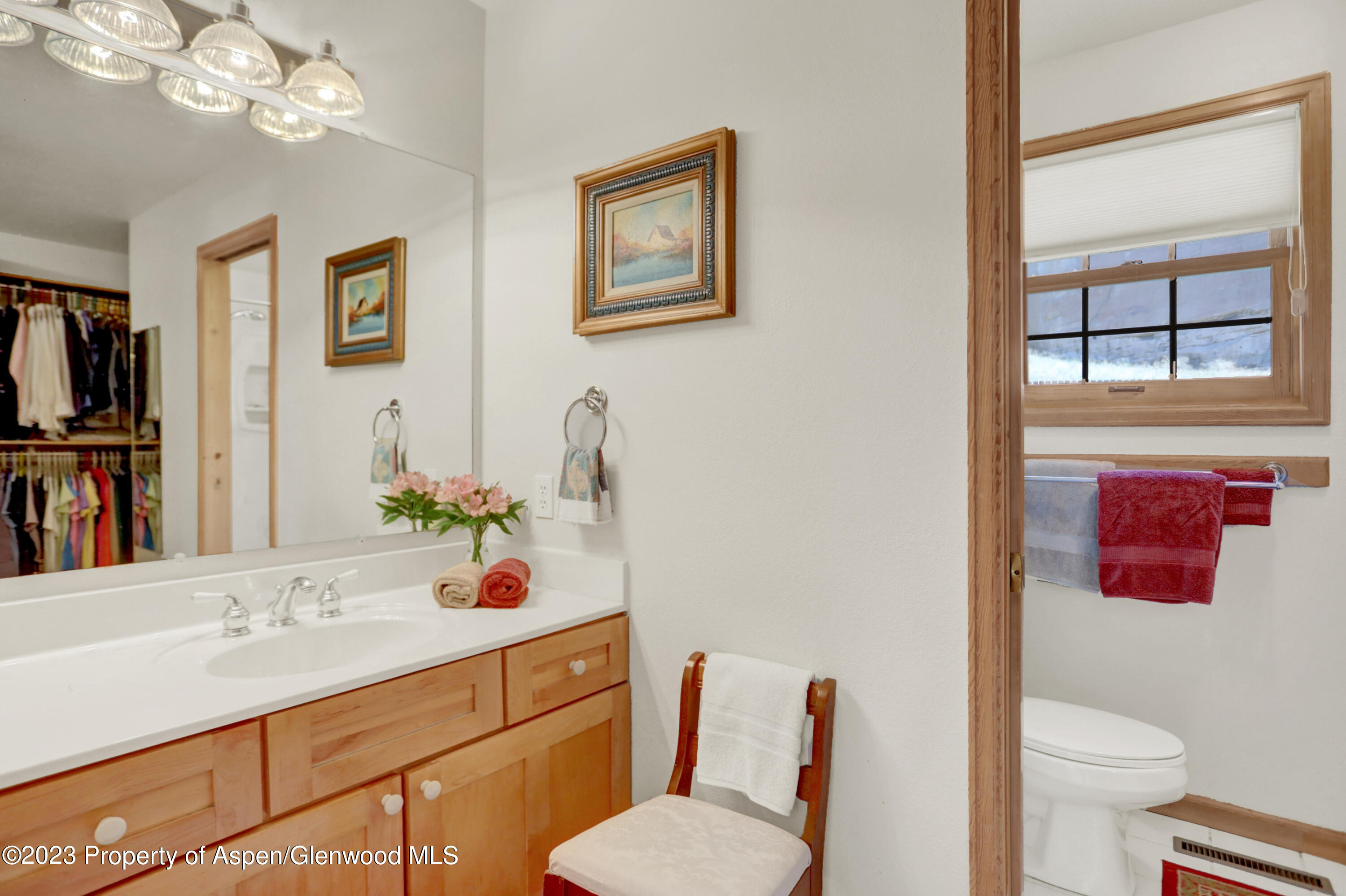 921 Alta Vista Drive Craig, CO 81625 - Photo 38 of 55 a bathroom with a sink vanity mirror and toilet