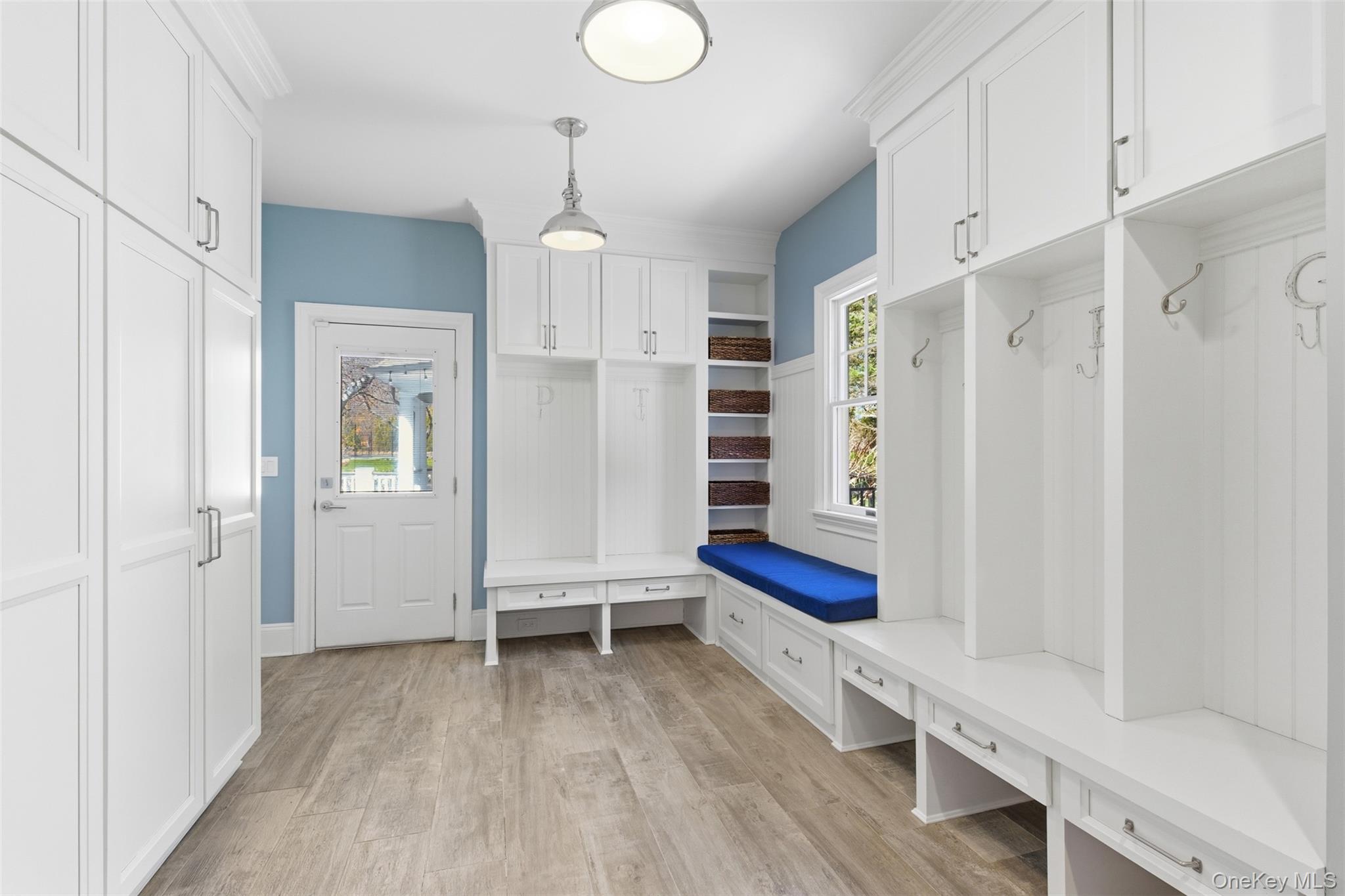 5 Toboggan Hill Path Cold Spring Harbor, NY 11724 - Photo 16 of 35 Mudroom With Custom Built-Ins & Radiant Heat