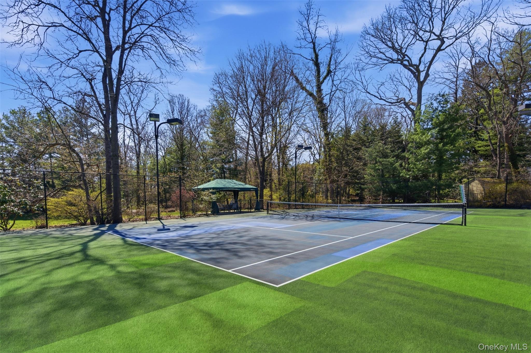 5 Toboggan Hill Path Cold Spring Harbor, NY 11724 - Photo 33 of 35 Lit Har-Tru Tennis Court