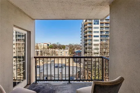 a view of balcony with couch