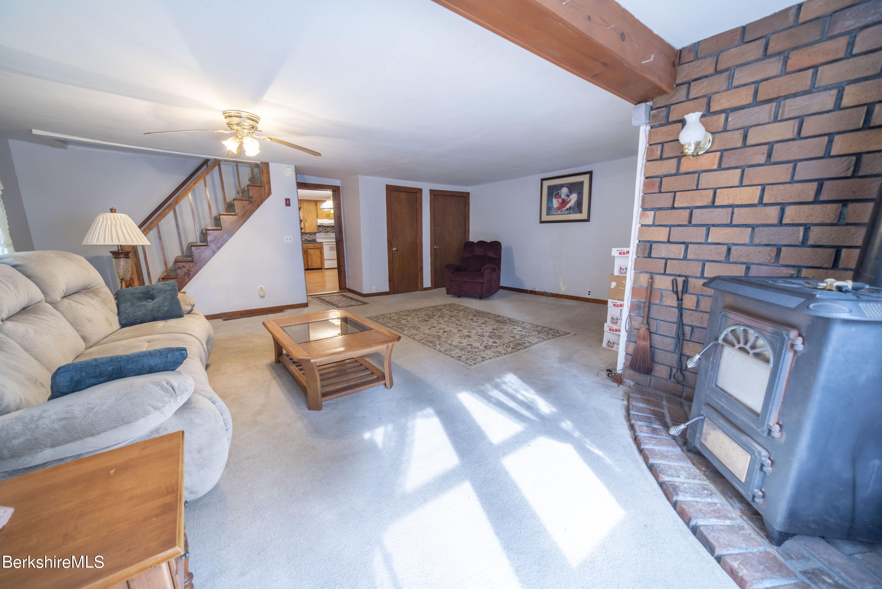 71 Henderson Road Williamstown, MA 01267 - Photo 8 of 19 Living room with coal stove
