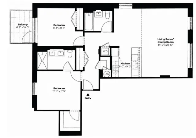 $1,925,000 | 22-18 Jackson Avenue, Unit 608 | Long Island City