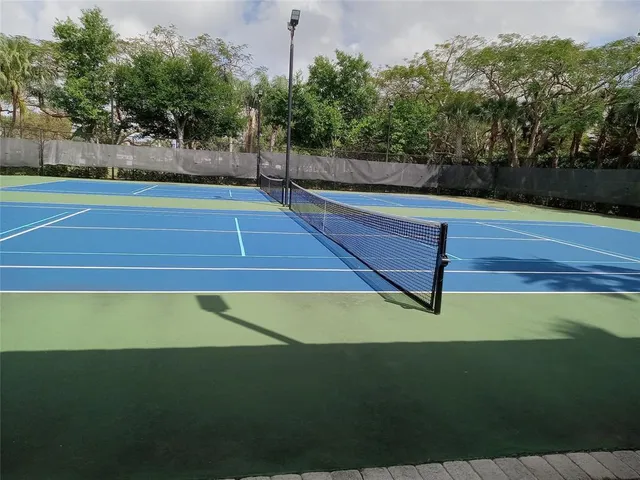 a view of a tennis court