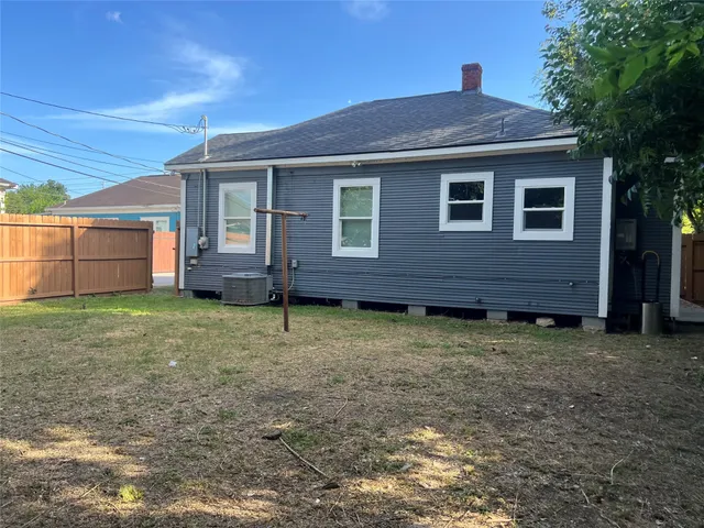 a backyard of a house