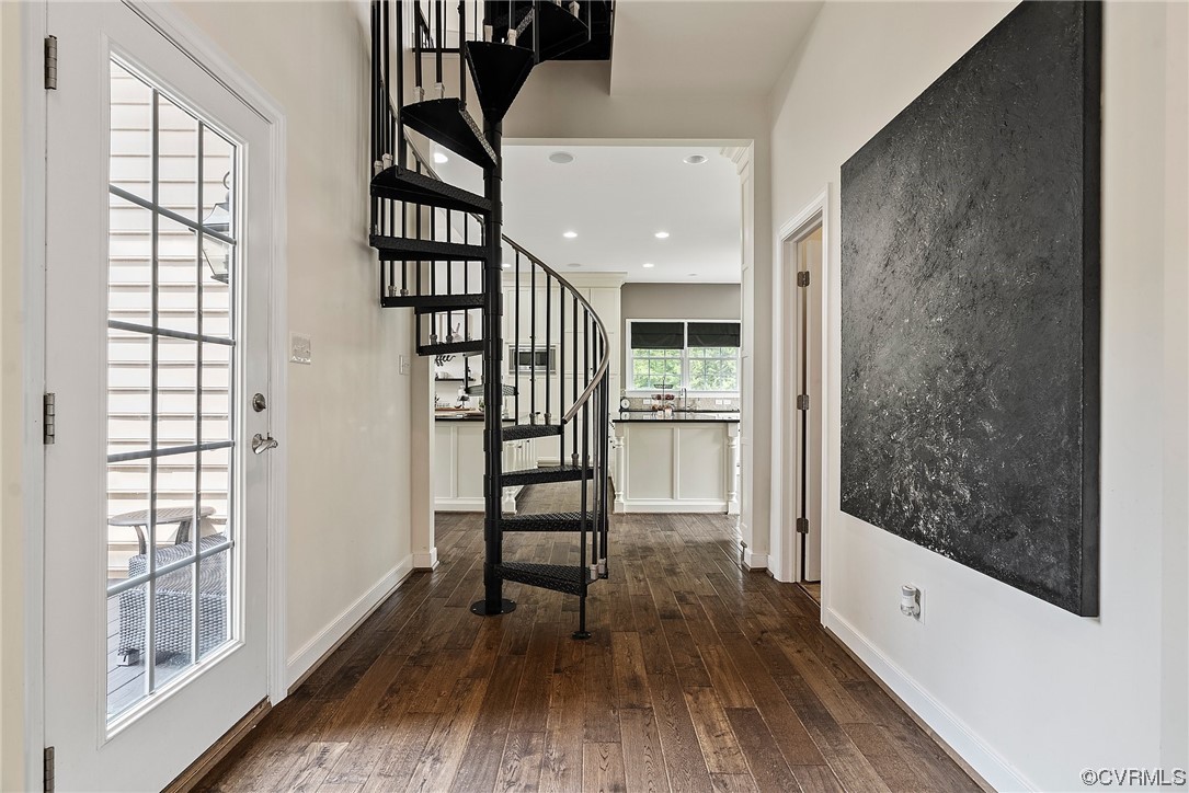 20065 Beaver Dam Road Beaverdam, VA 23015 - Photo 11 of 41 a view of hallway with wooden floor and windows