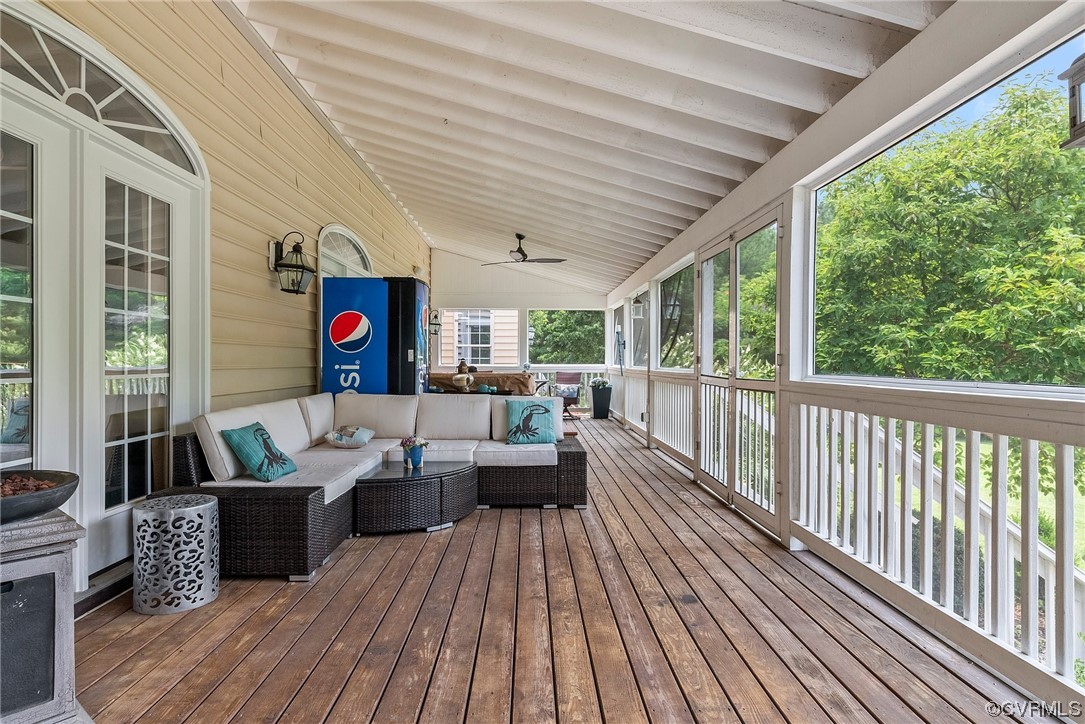 20065 Beaver Dam Road Beaverdam, VA 23015 - Photo 31 of 41 a view of a roof deck with couches