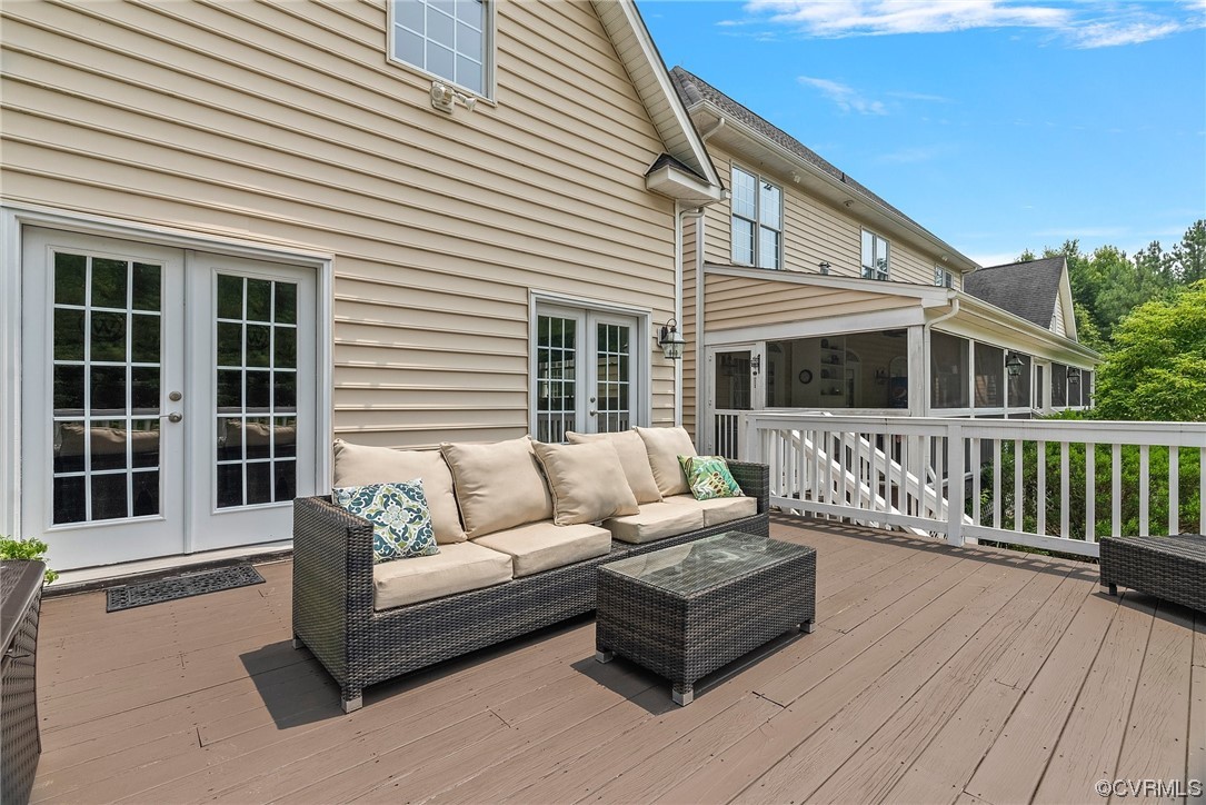 20065 Beaver Dam Road Beaverdam, VA 23015 - Photo 33 of 41 a balcony with furniture and a potted plant