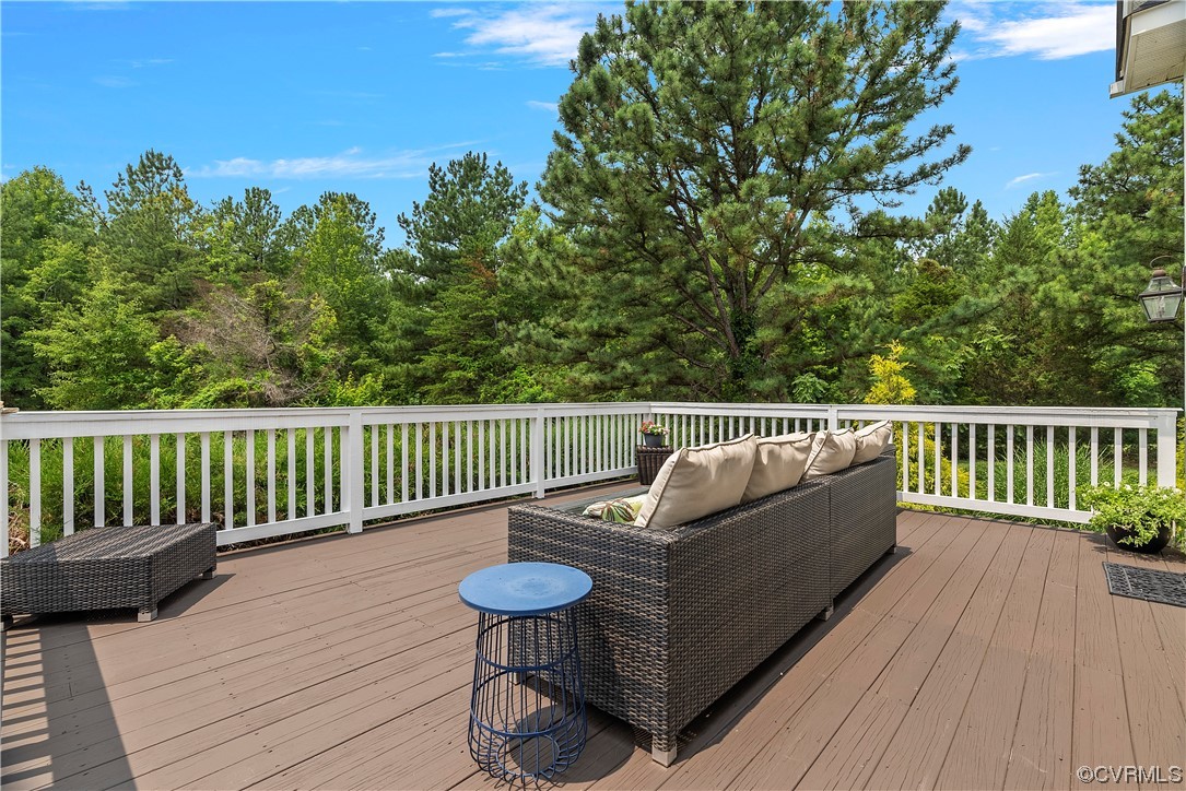 20065 Beaver Dam Road Beaverdam, VA 23015 - Photo 34 of 41 a view of a chair on wooden deck