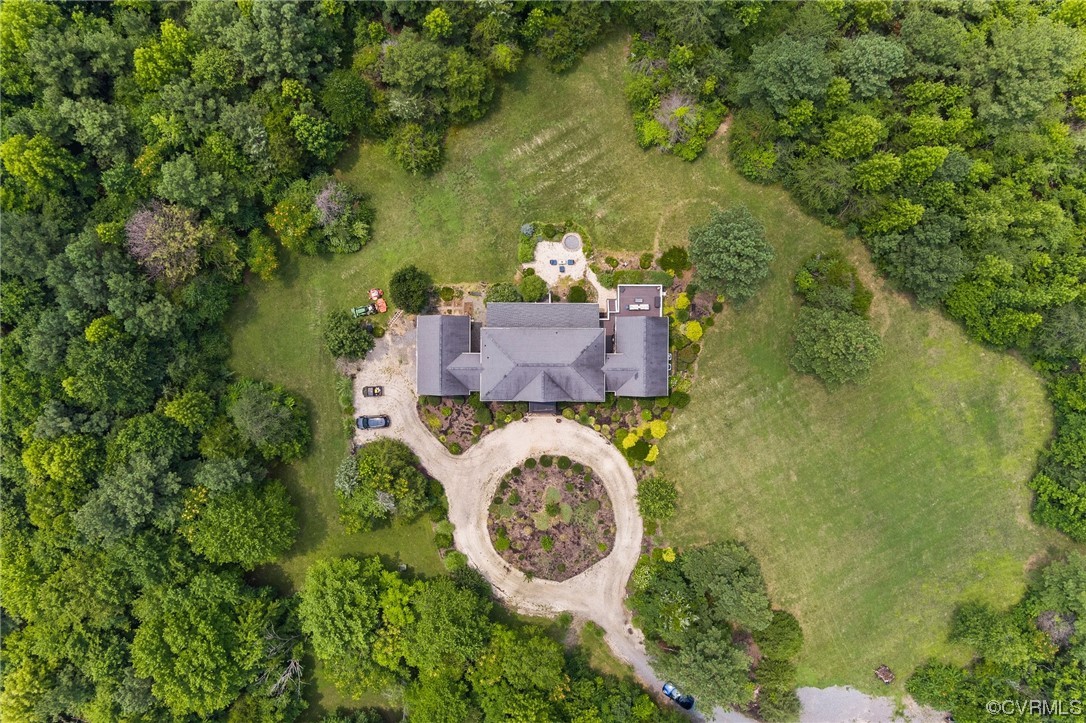 20065 Beaver Dam Road Beaverdam, VA 23015 - Photo 37 of 41 an aerial view of a house with a yard swimming pool and outdoor seating
