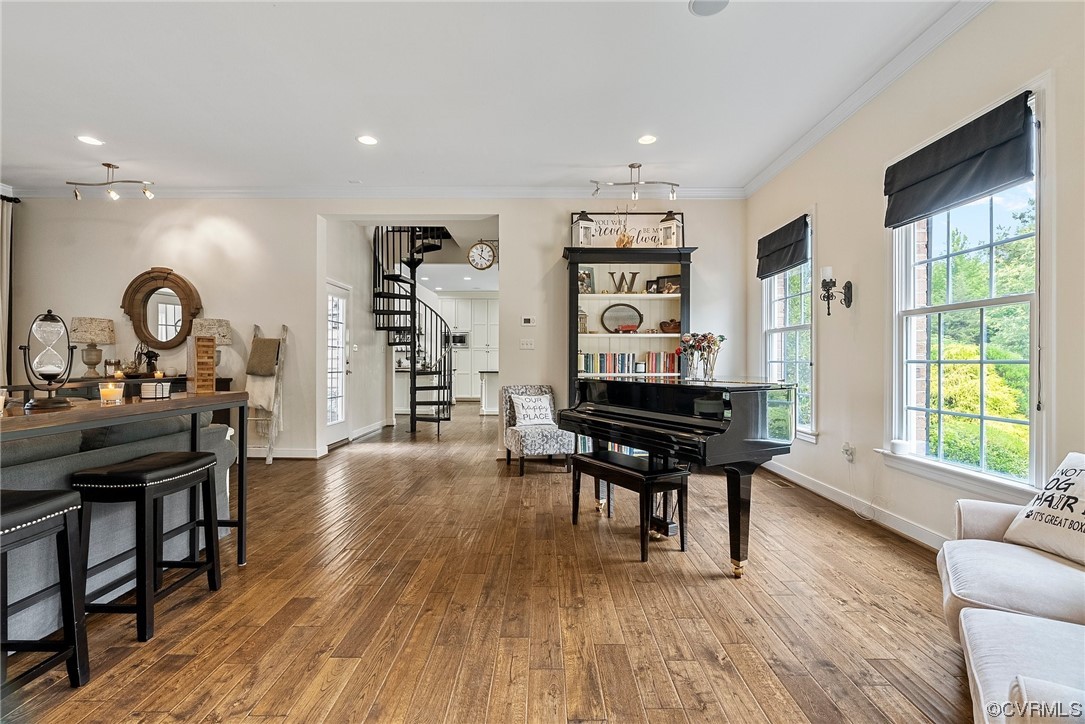 20065 Beaver Dam Road Beaverdam, VA 23015 - Photo 10 of 41 a living room with furniture a dining table wooden floor and a large window