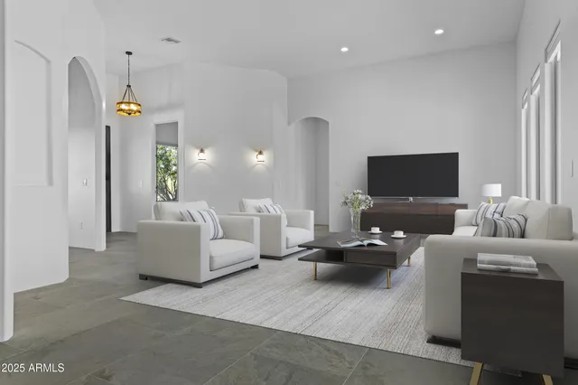 a kitchen with granite countertop a sink and cabinets