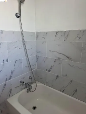 a bathroom with a sink and a tub