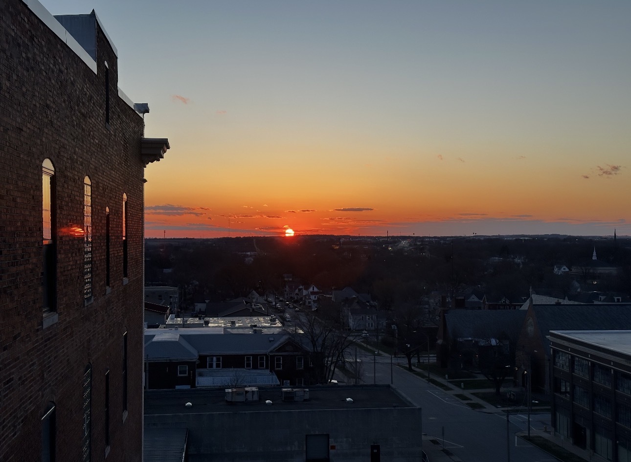 212 North Center Street, Unit 603 Bloomington, IL 61701 - Photo 32 of 37 a view of city from balcony