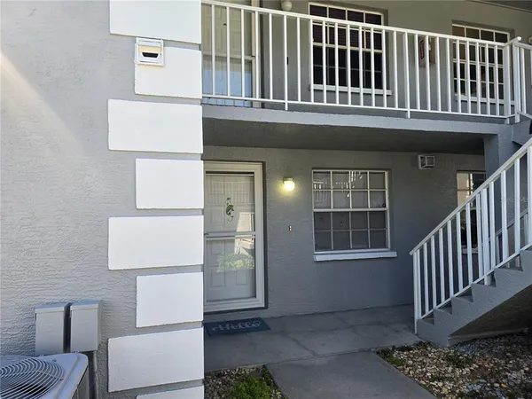 a view of front door of house