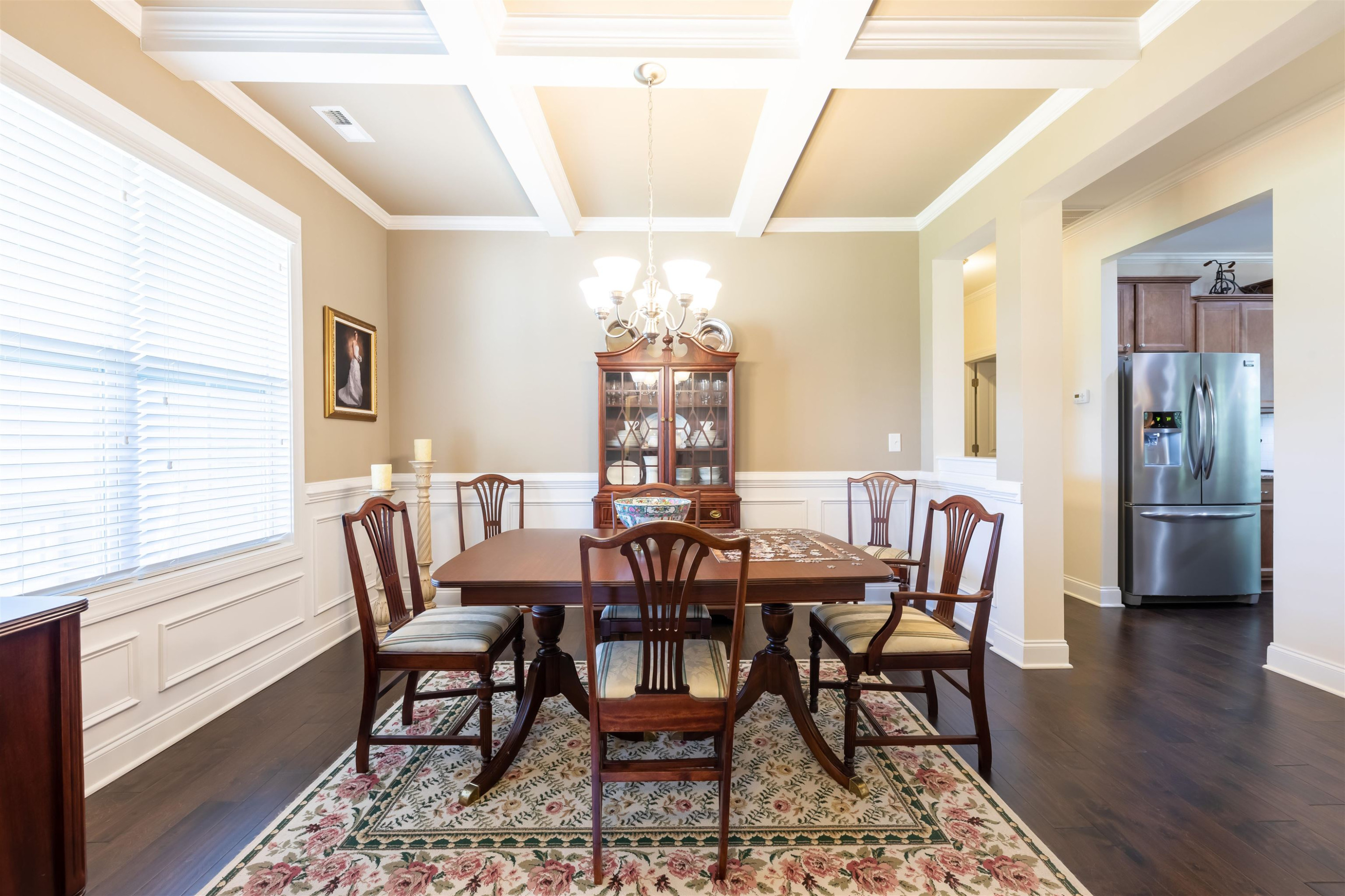 3537 Lavender Lane Wake Forest, NC 27587 - Photo 12 of 60 a view of a dining room with furniture and wooden floor