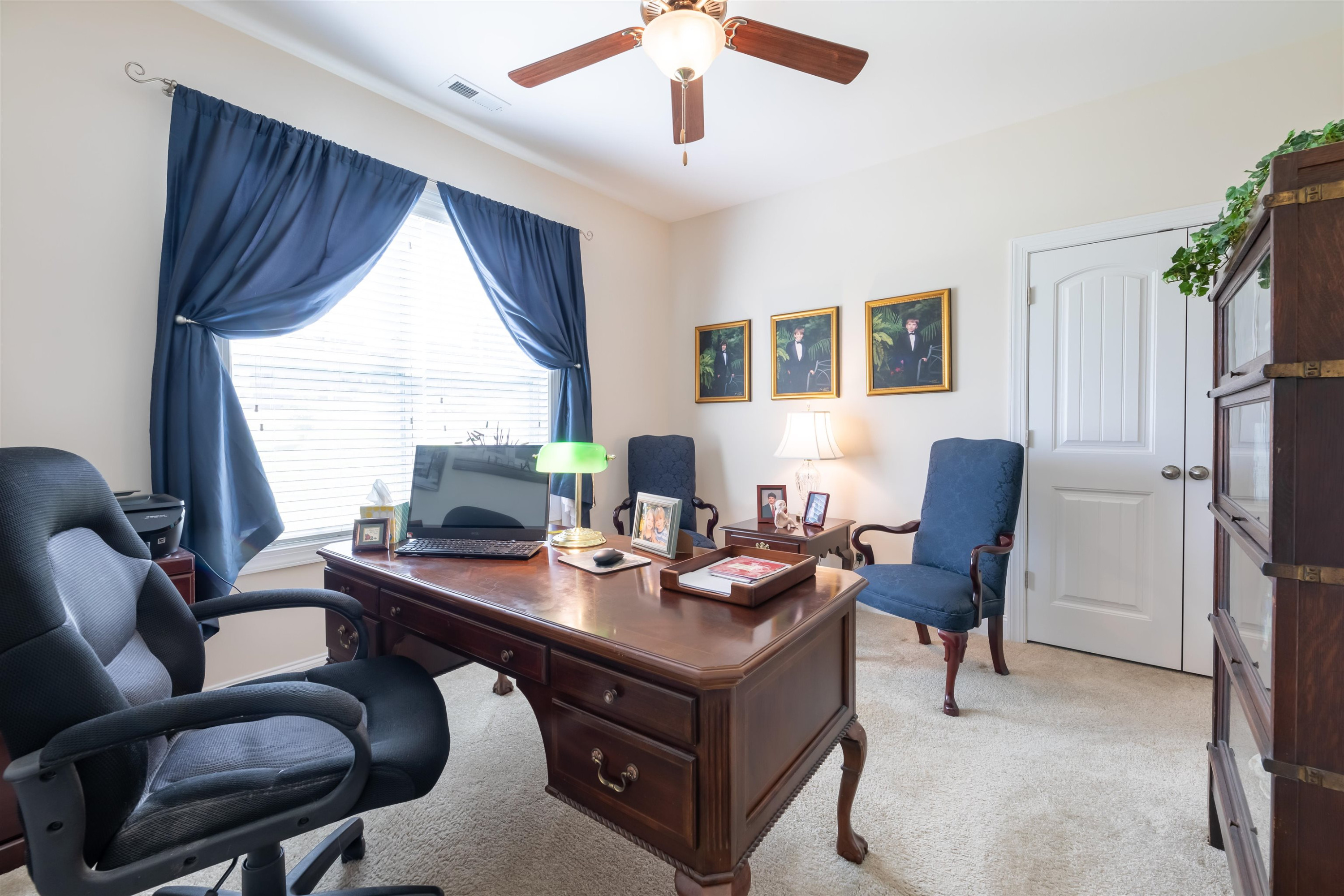 3537 Lavender Lane Wake Forest, NC 27587 - Photo 40 of 60 a view of a workspace with furniture and a window