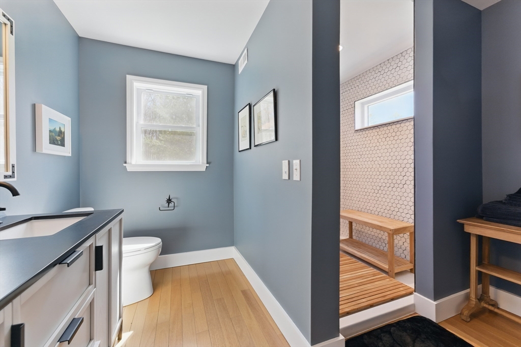 96 Cold Hill Granby, MA 01033 - Photo 19 of 42 a bathroom with a sink and a toilet