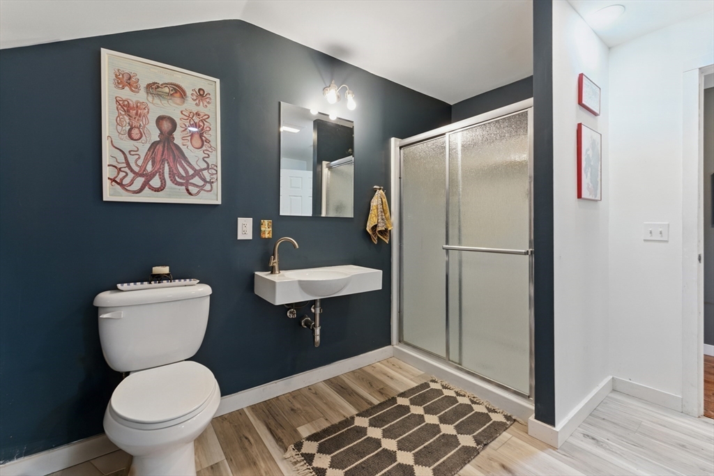 96 Cold Hill Granby, MA 01033 - Photo 37 of 42 a bathroom with a toilet sink and shower