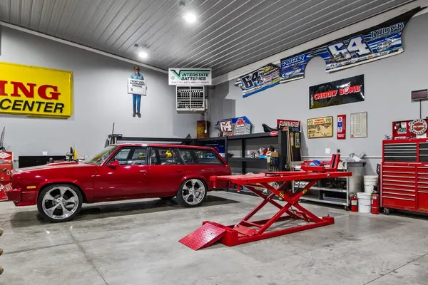 a view of a backyard of a house