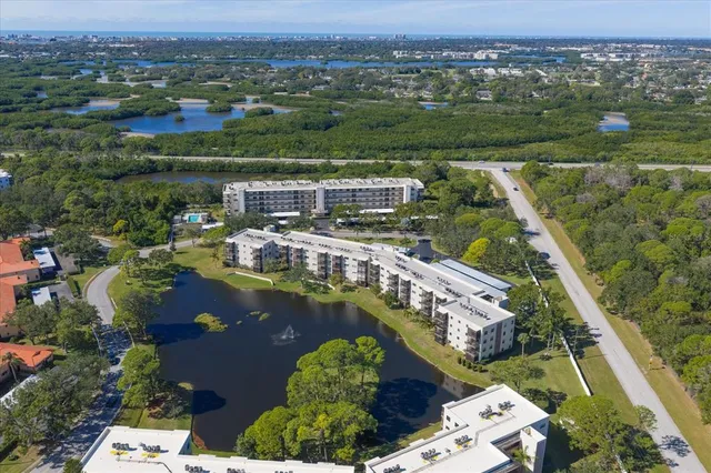 a view of a city and an ocean view