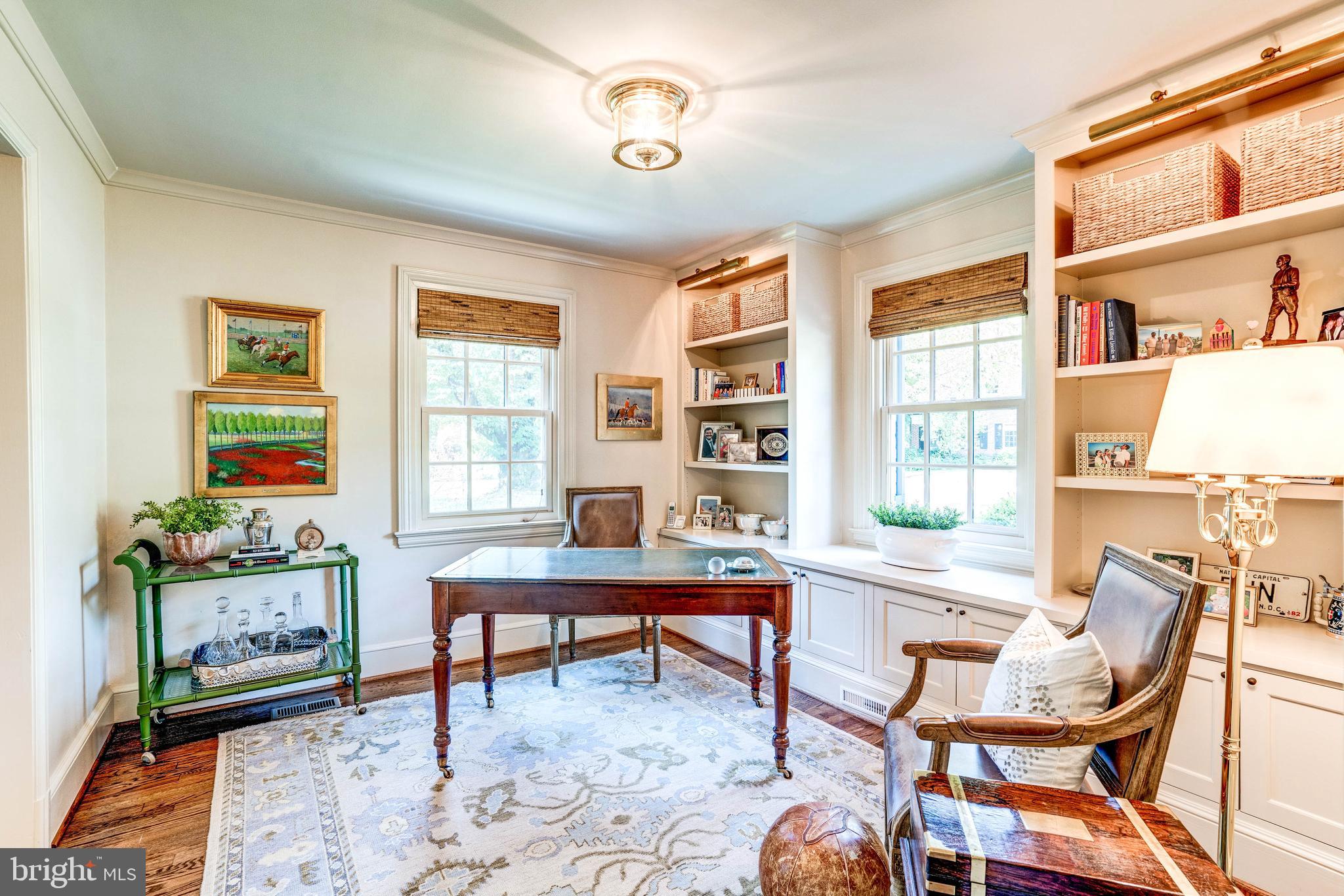 4509 Wetherill Road Bethesda, MD 20816 - Photo 14 of 89 a view of a workspace with furniture and a window