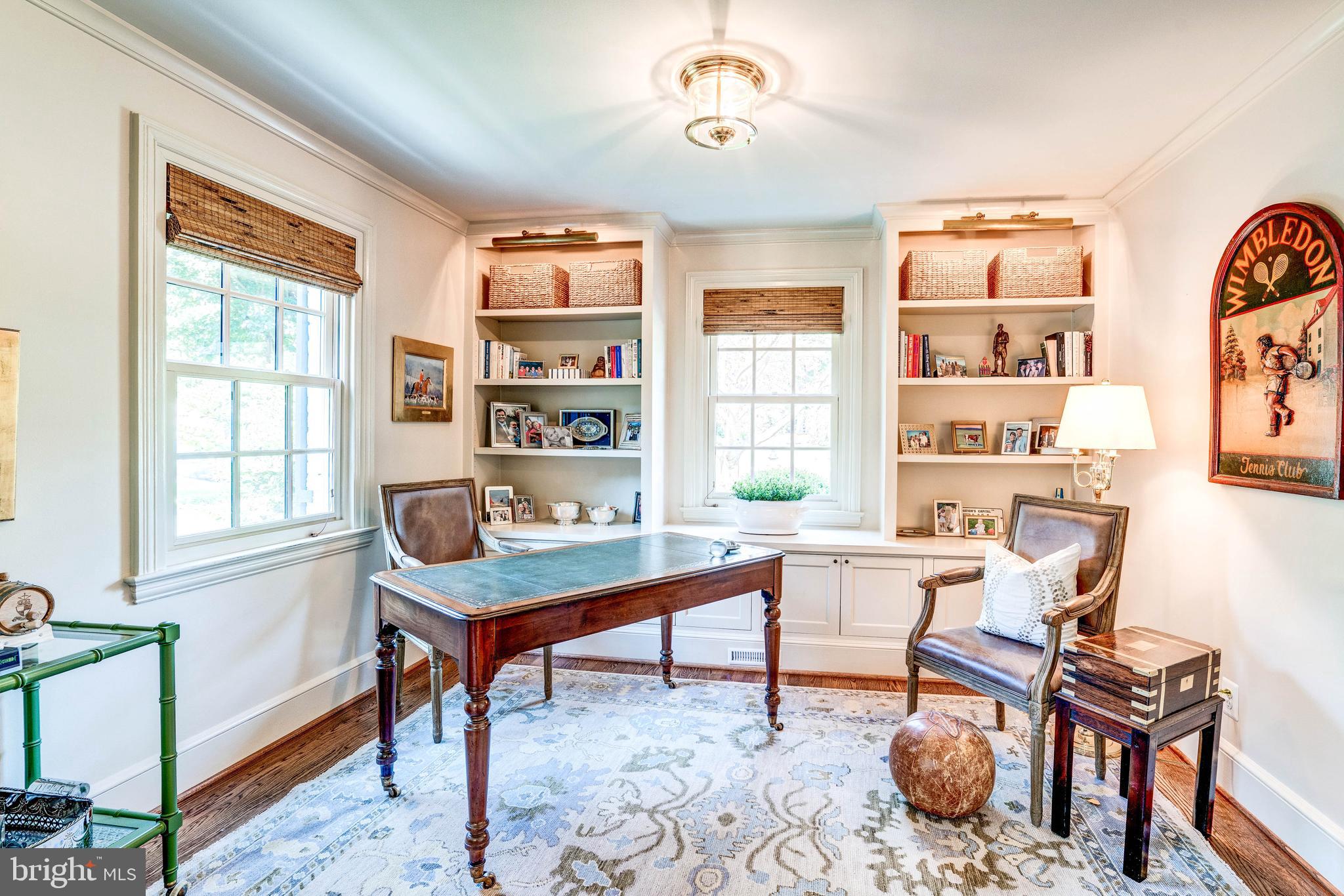 4509 Wetherill Road Bethesda, MD 20816 - Photo 15 of 89 a view of a workspace with furniture and a window