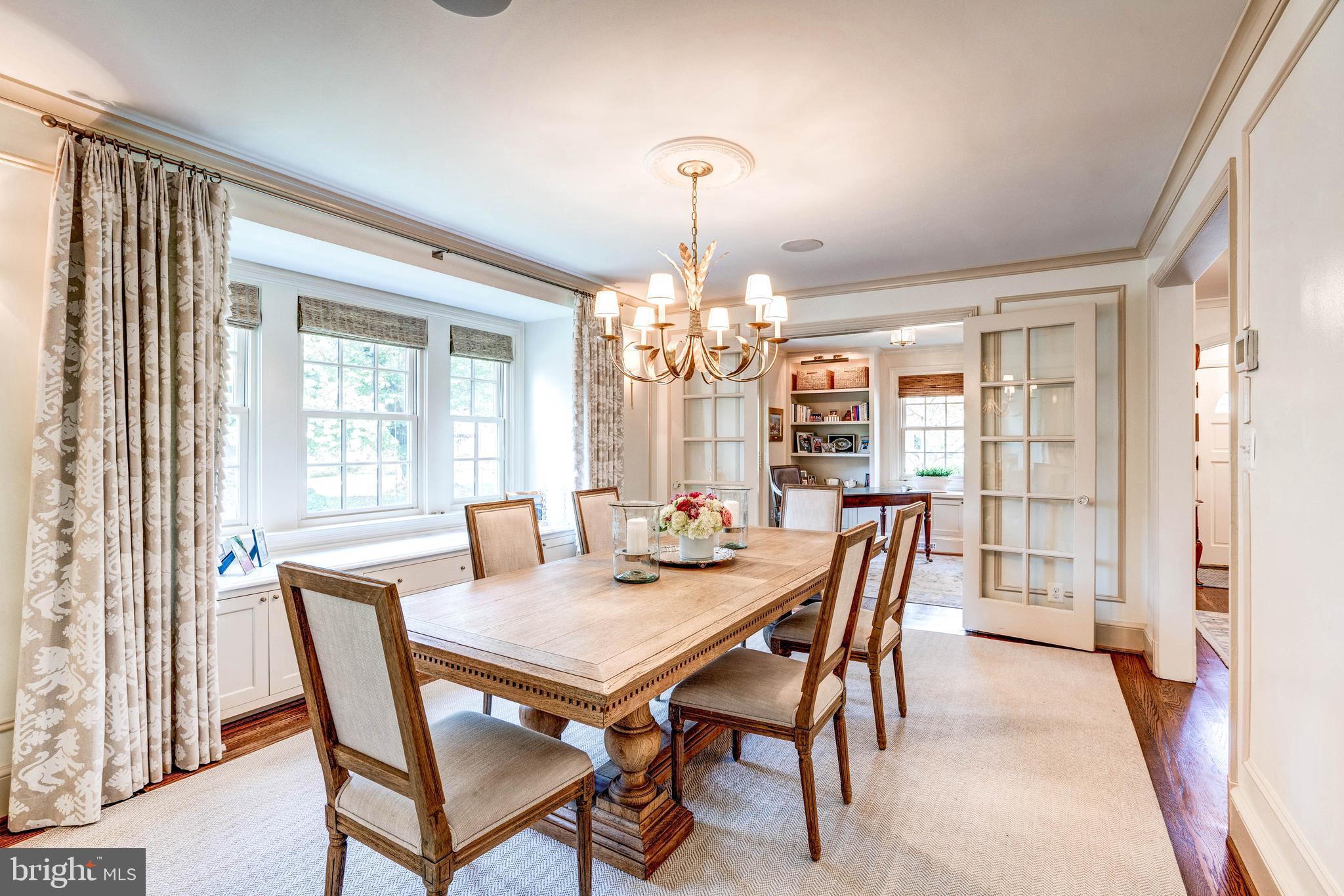 4509 Wetherill Road Bethesda, MD 20816 - Photo 19 of 89 a view of a dining room with furniture and window