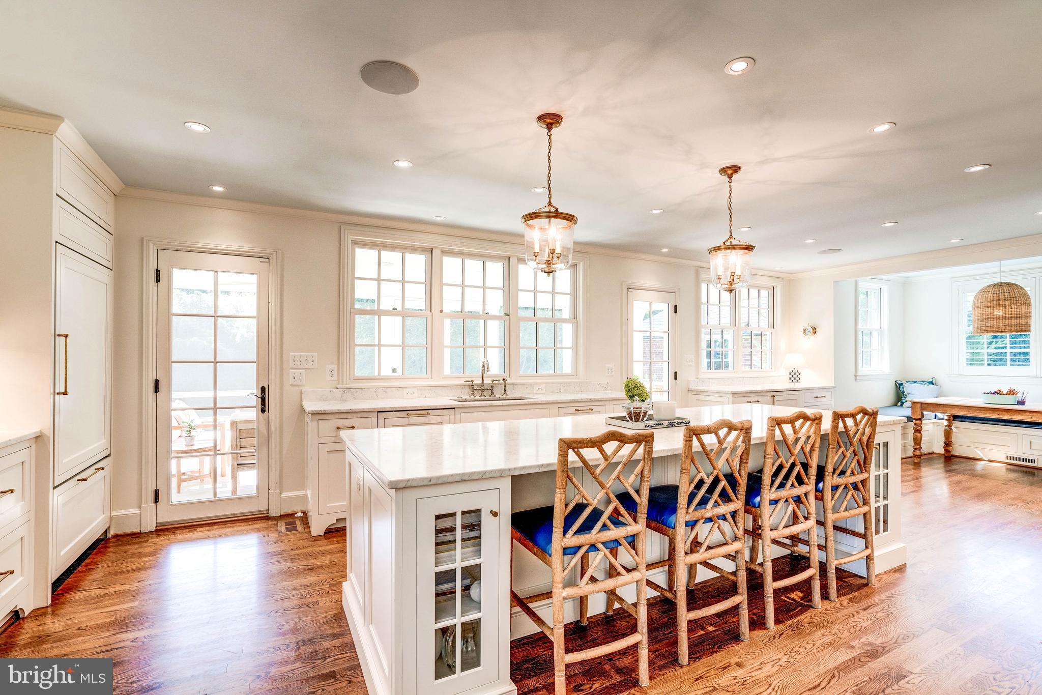 4509 Wetherill Road Bethesda, MD 20816 - Photo 24 of 89 a large kitchen with lots of counter space and window