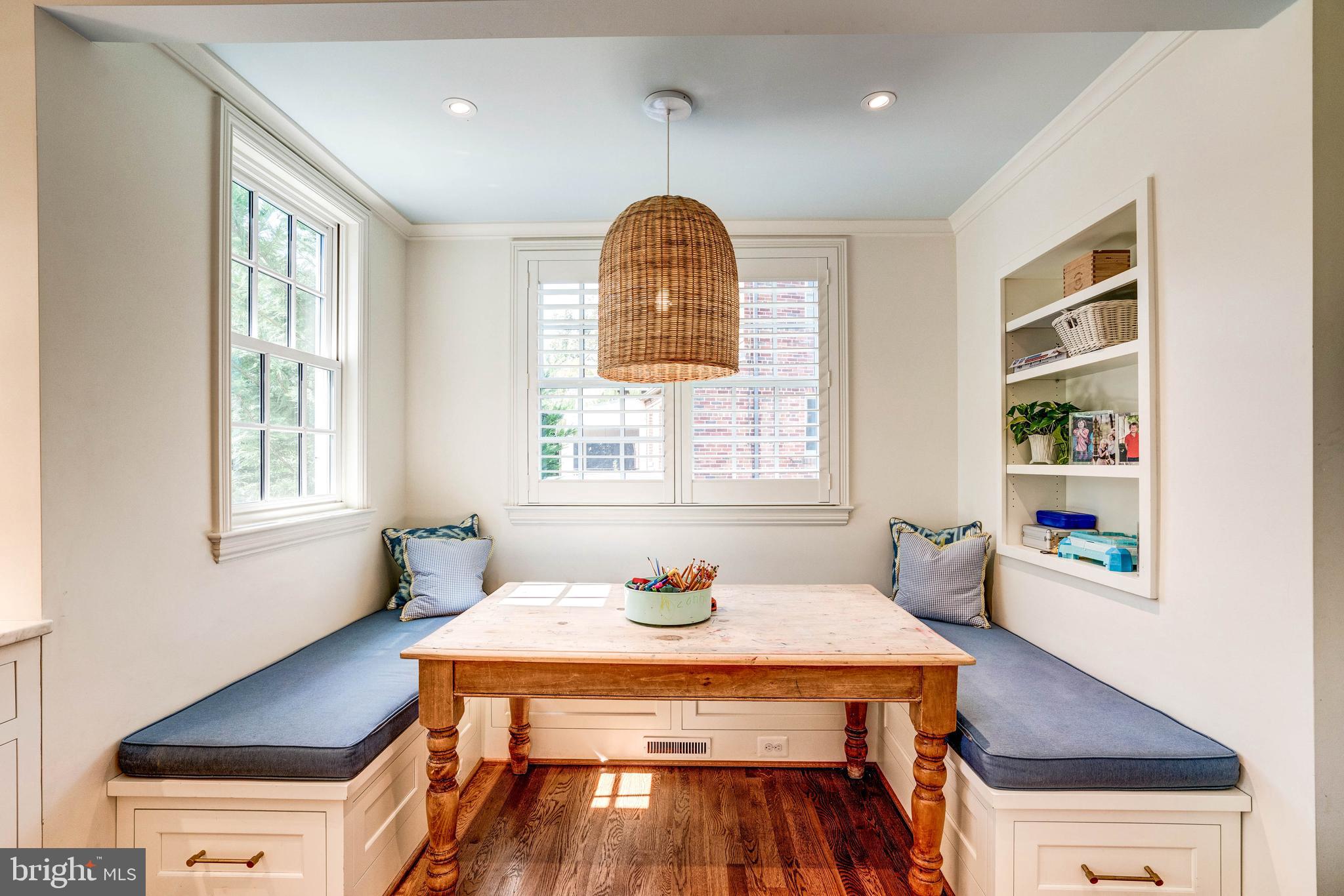 4509 Wetherill Road Bethesda, MD 20816 - Photo 33 of 89 a view of a dining room with furniture window and wooden floor