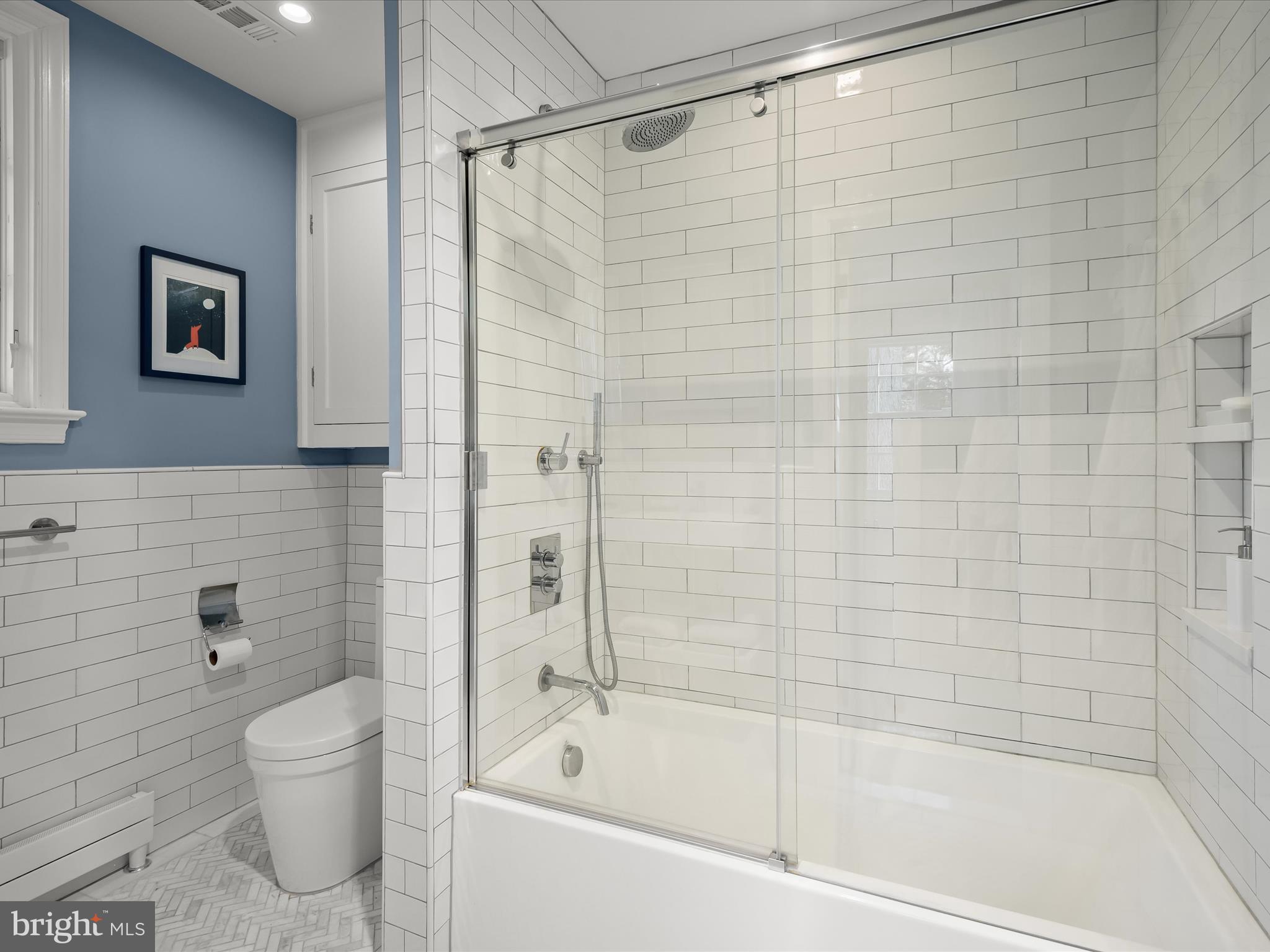 9305 Burning Tree Road Bethesda, MD 20817 - Photo 37 of 67 Primary Suite Renovated Shower/Tub
