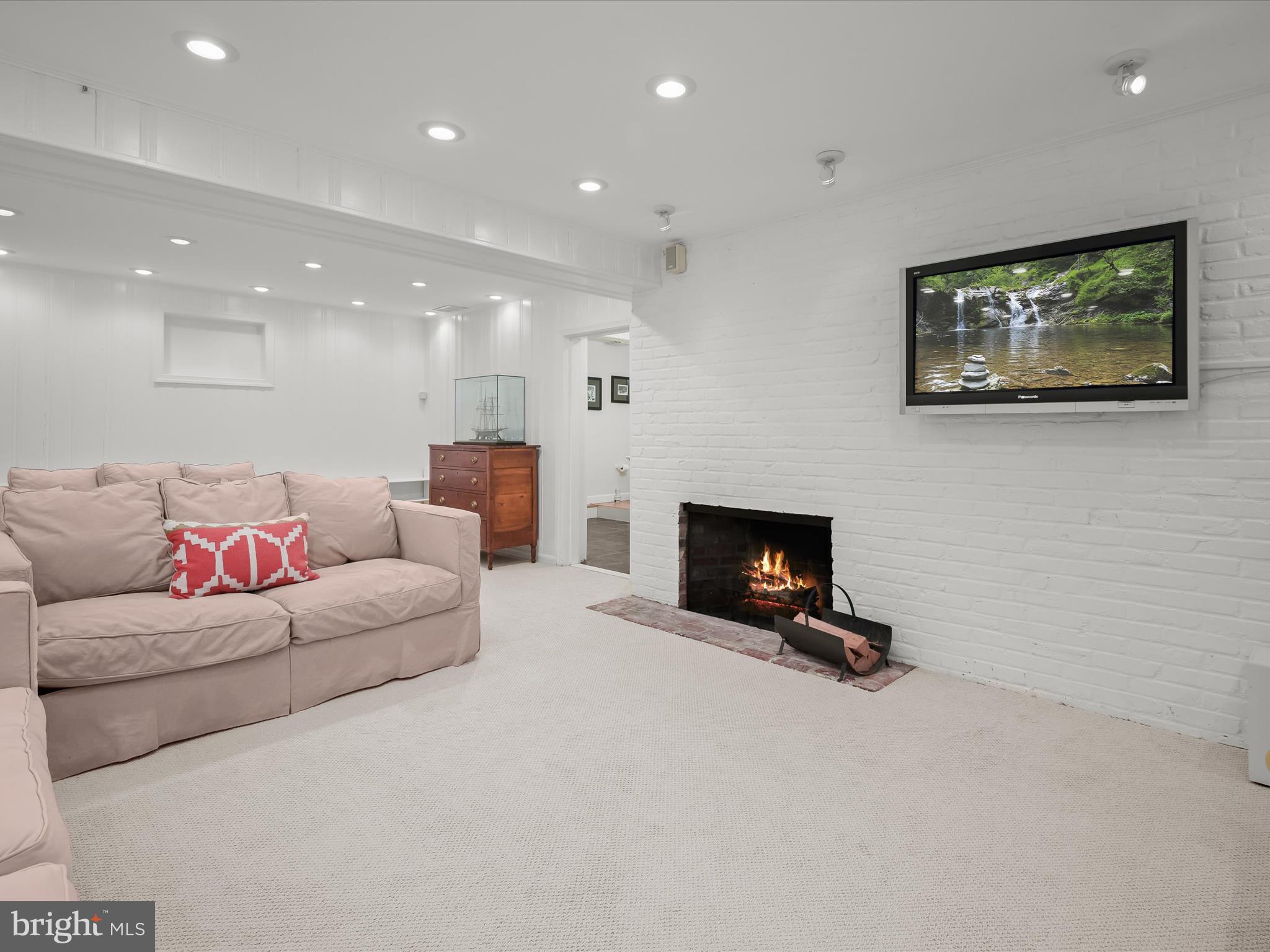 9305 Burning Tree Road Bethesda, MD 20817 - Photo 49 of 67 Lower Level Features 4th Fireplace