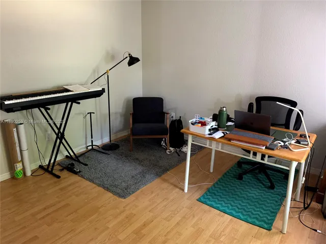 a room with furniture