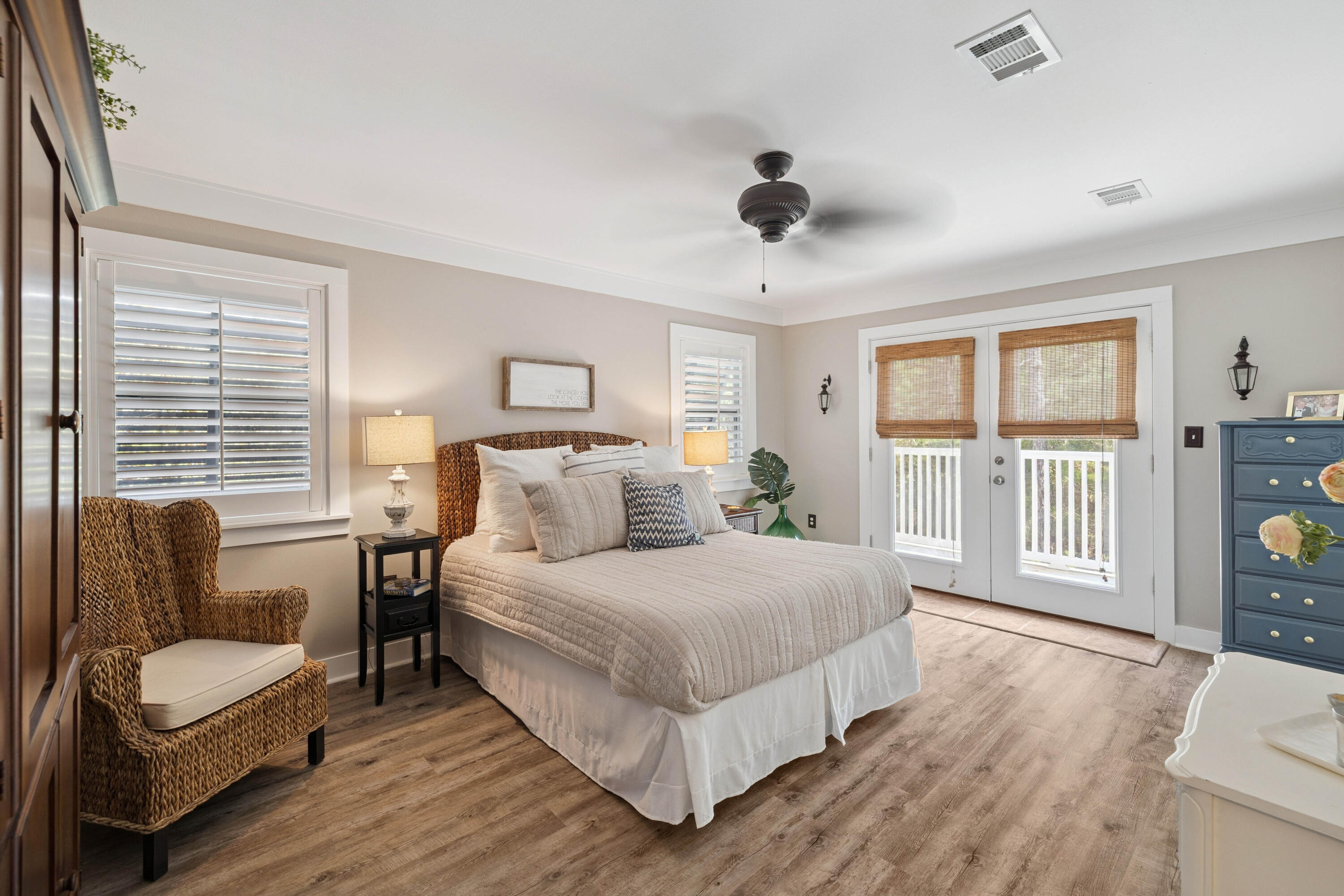 298 Cullman Avenue Santa Rosa Beach, FL 32459 - Photo 27 of 63 a bedroom with a large bed couch and a window