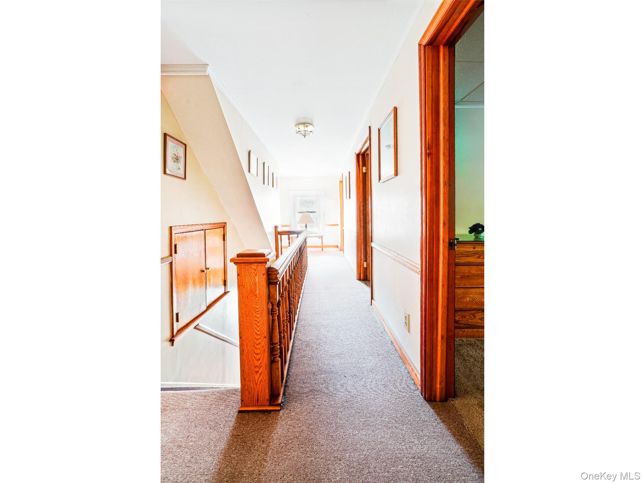 2182 Old Rte 17 Roscoe, NY 12776 - Photo 9 of 32 Hall featuring carpet and an upstairs landing