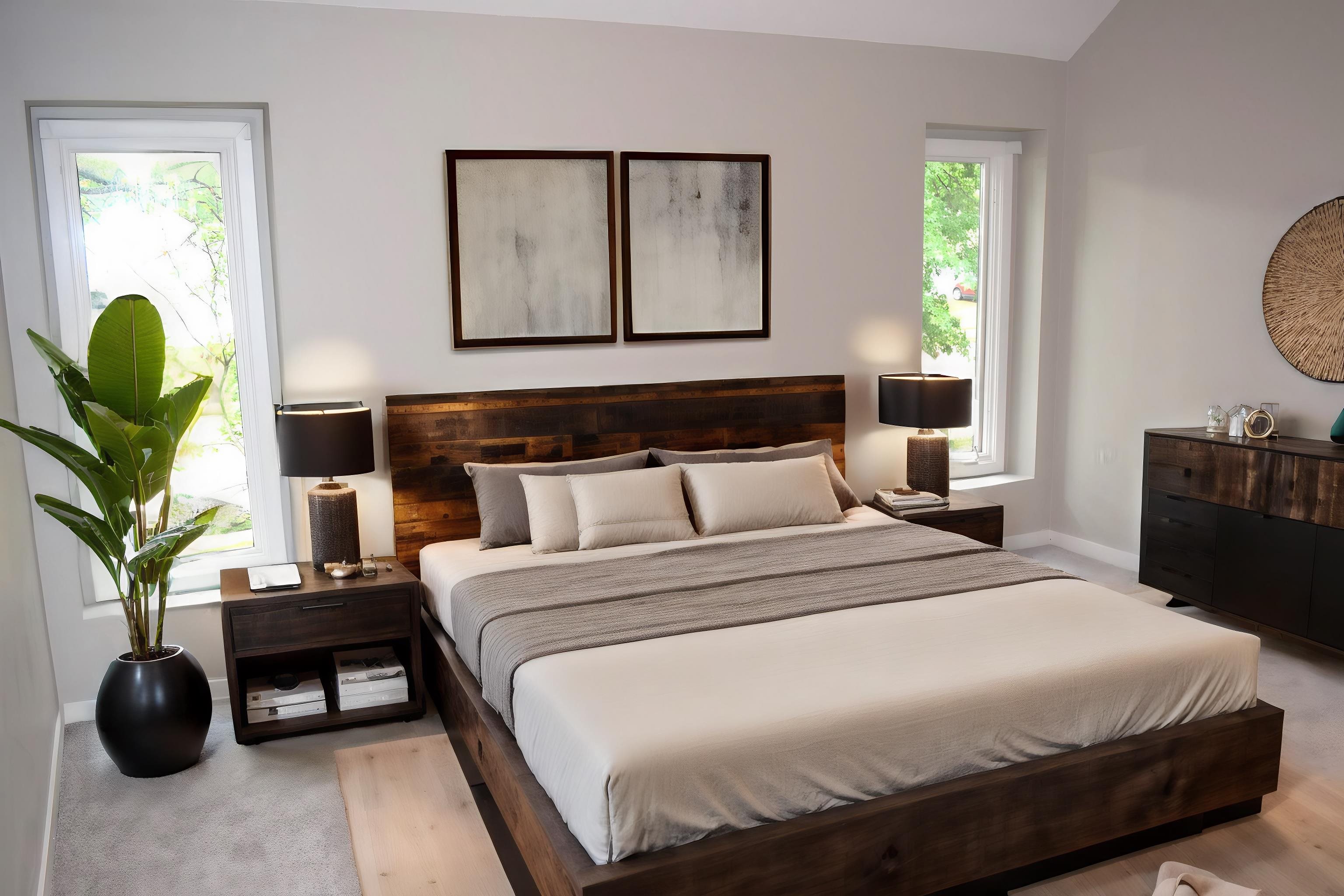 1831 Allenby Green, Unit 1831 Germantown, TN 38139 - Photo 10 of 25 a bedroom with a bed a potted plant and a window
