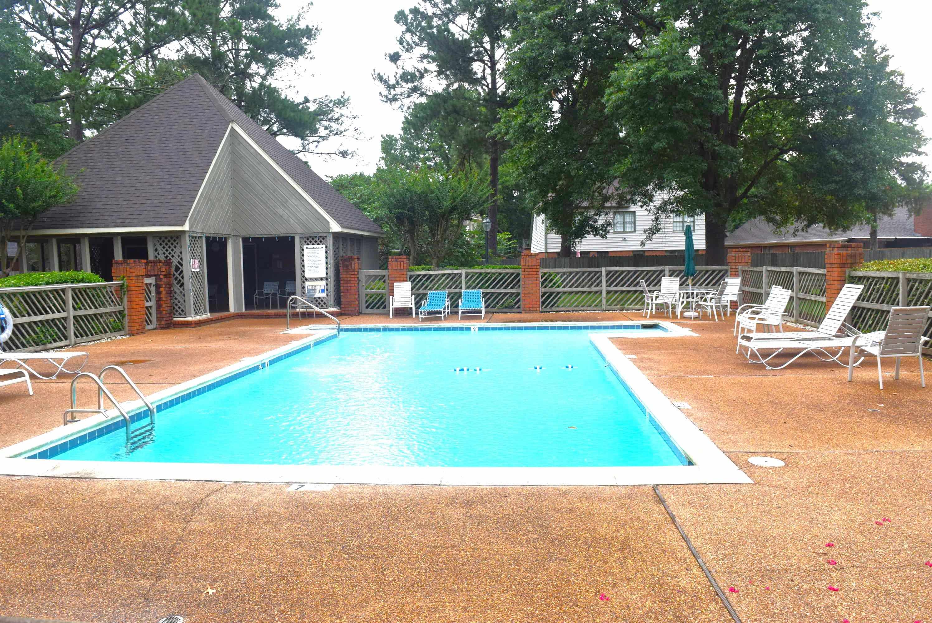 1831 Allenby Green, Unit 1831 Germantown, TN 38139 - Photo 20 of 25 a view of a house with swimming pool and sitting area