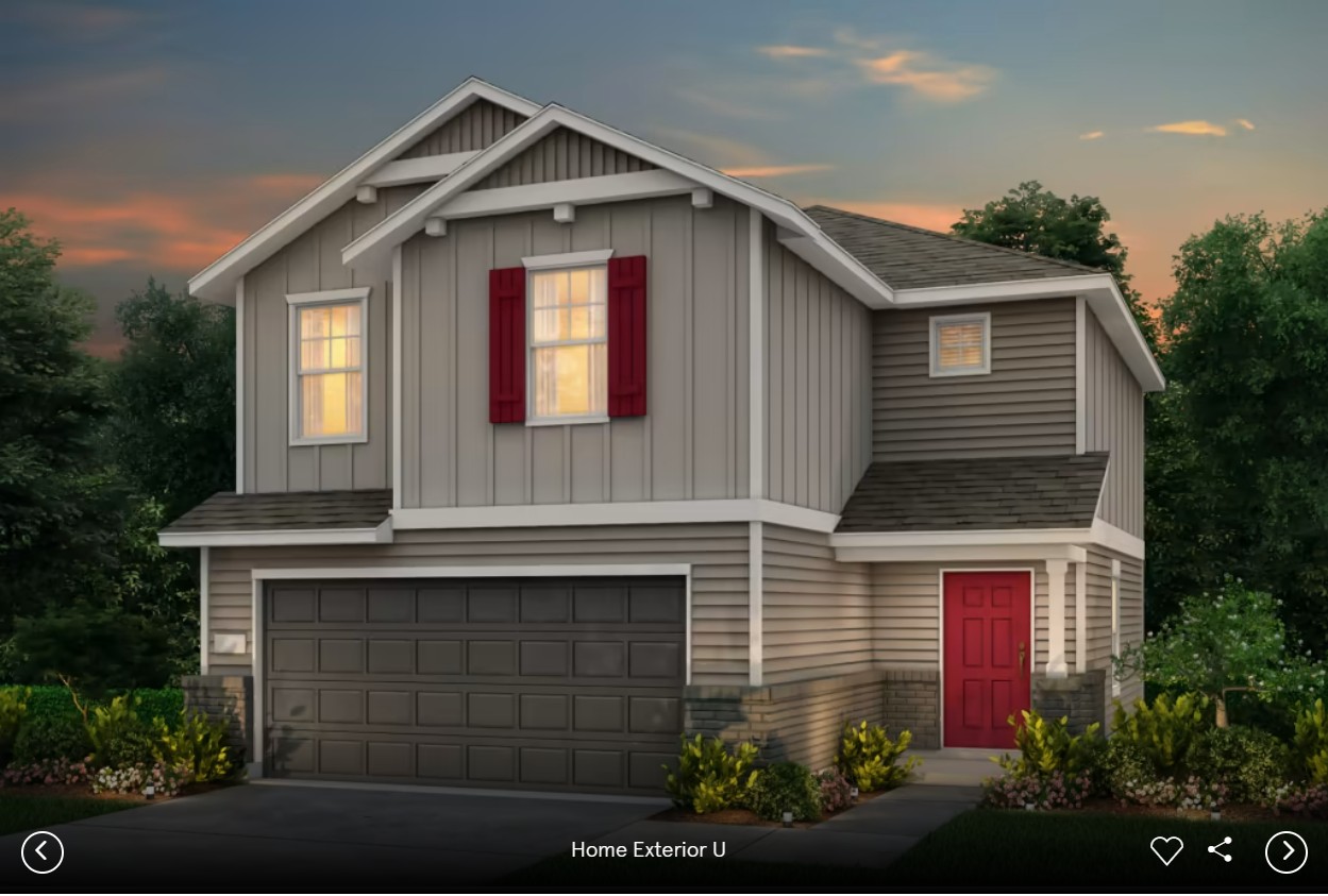 396 Begonia Street Buda, TX 78610 - Photo 1 of 1 a front view of a house with a yard and garage