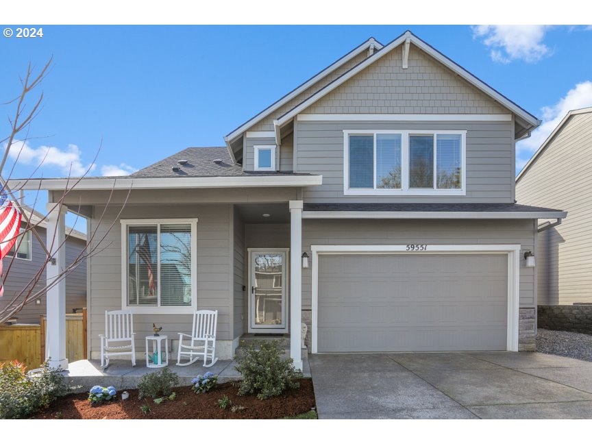59551 Emerald Loop St. Helens, OR 97051 - Photo 2 of 40 a view of front of a house with a garage