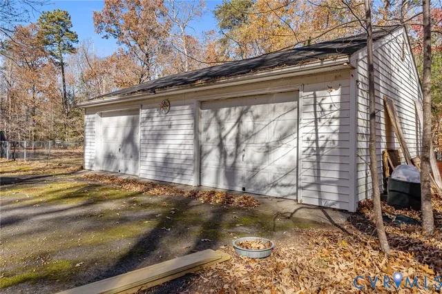 a view of a backyard of a house