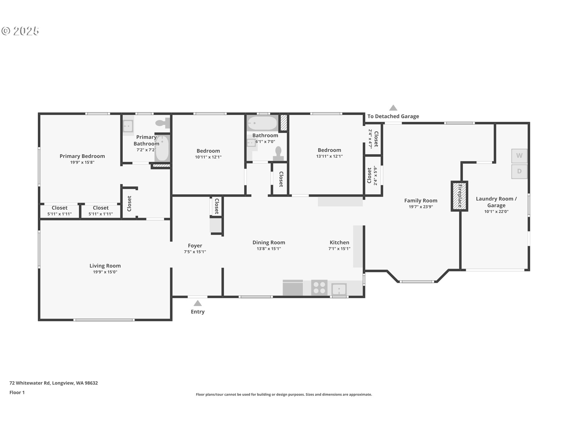 72 Whitewater Road Longview, WA 98632 - Photo 46 of 47 a picture of a floor plan