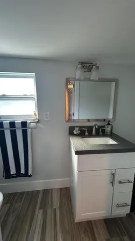 a view of a backyard of the house