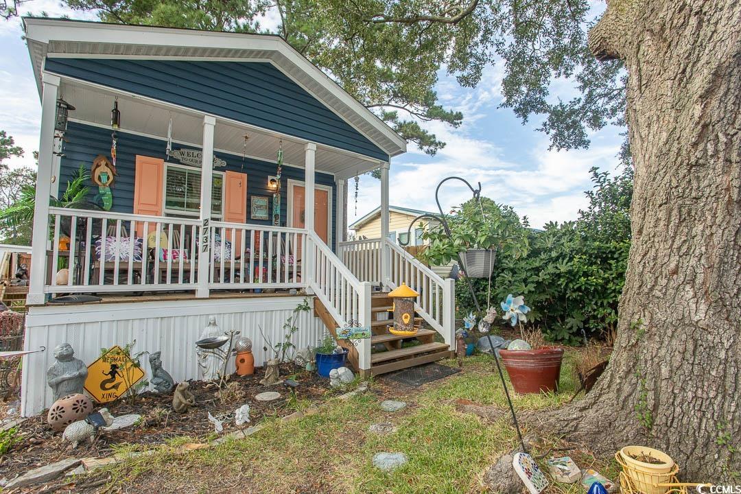 2737 Capricorn Drive Myrtle Beach, SC 29575 - Photo 2 of 27 View of front of property with covered porch