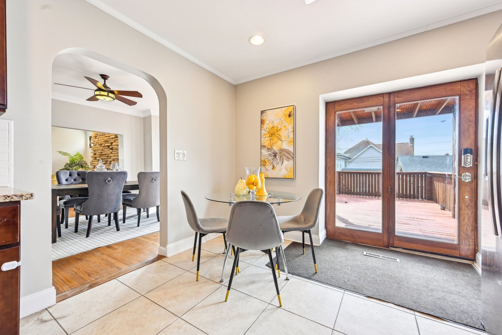 1420 Oakton Street Park Ridge, IL 60068 - Photo 17 of 62 a view of a dining room with furniture window and wooden floor