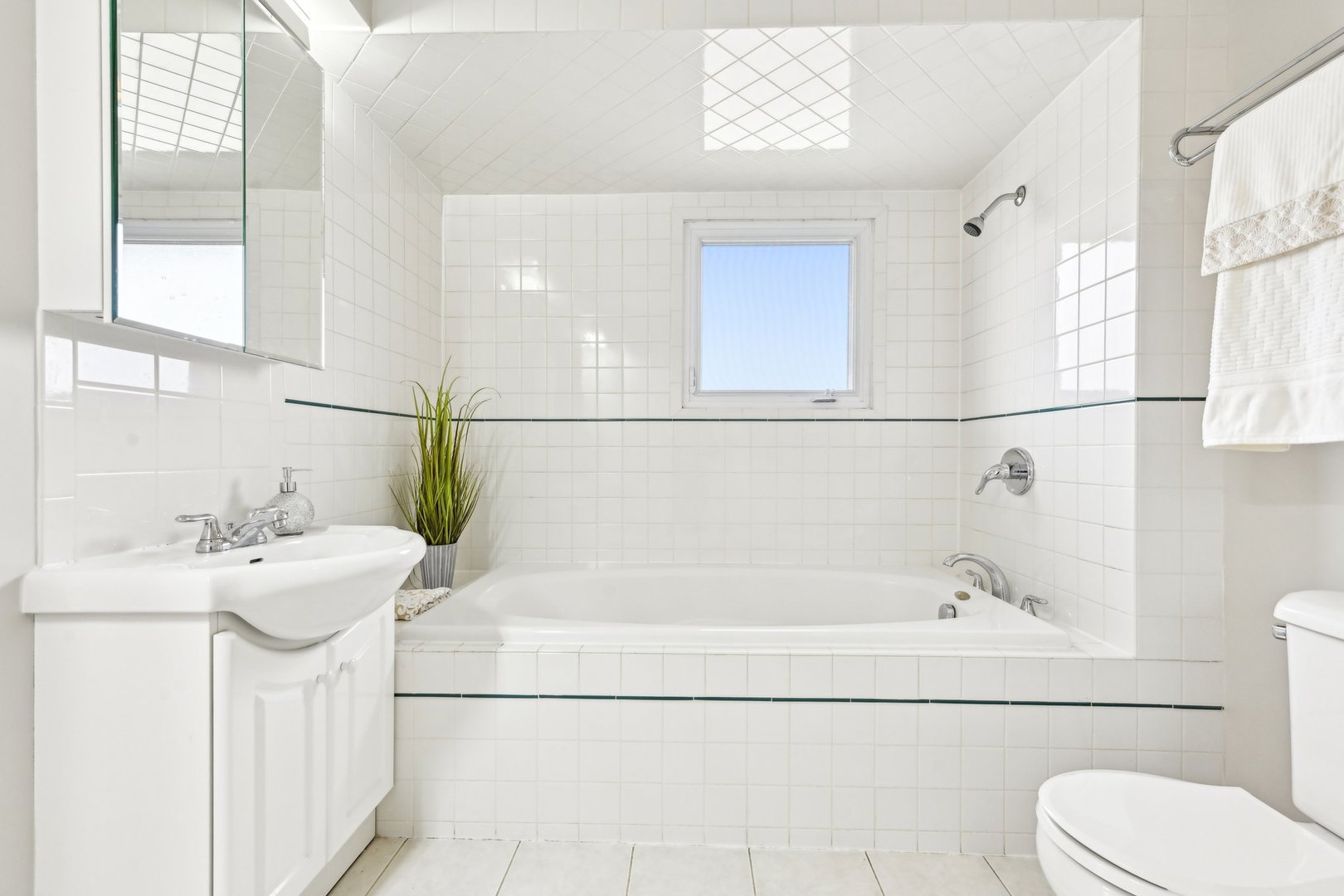 1420 Oakton Street Park Ridge, IL 60068 - Photo 31 of 62 a bathroom with a sink a toilet and tub