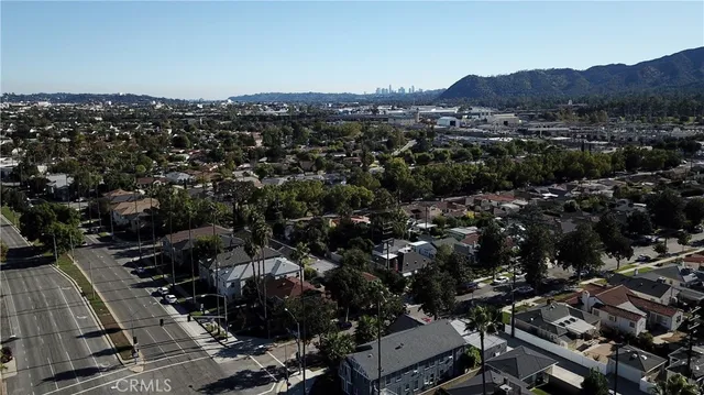 an aerial view of multiple house