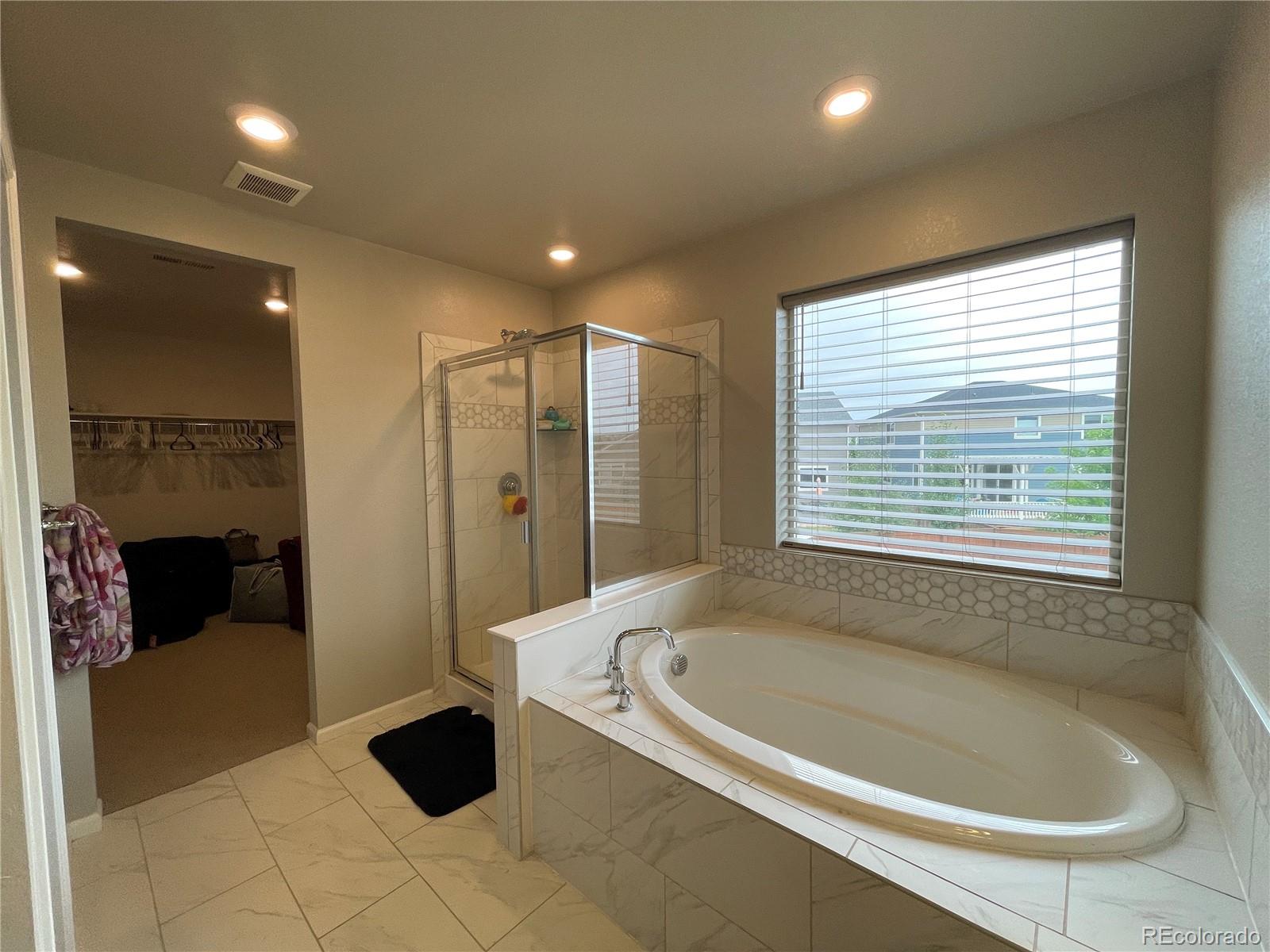 17342 Springfield Drive Parker, CO 80134 - Photo 16 of 35 a spacious bathroom with a bathtub and a shower