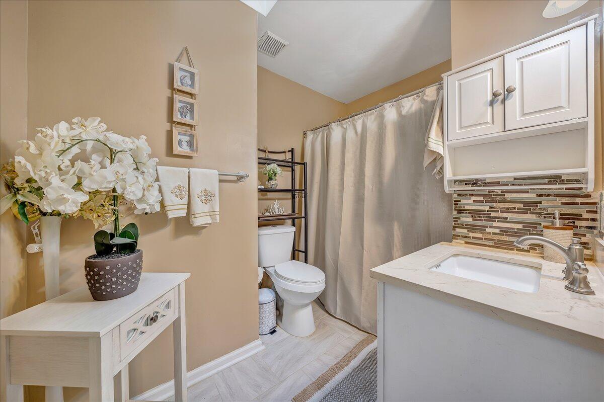 532 Ray Street Roanoke, VA 24019 - Photo 16 of 38 a bathroom with a sink a toilet and shower