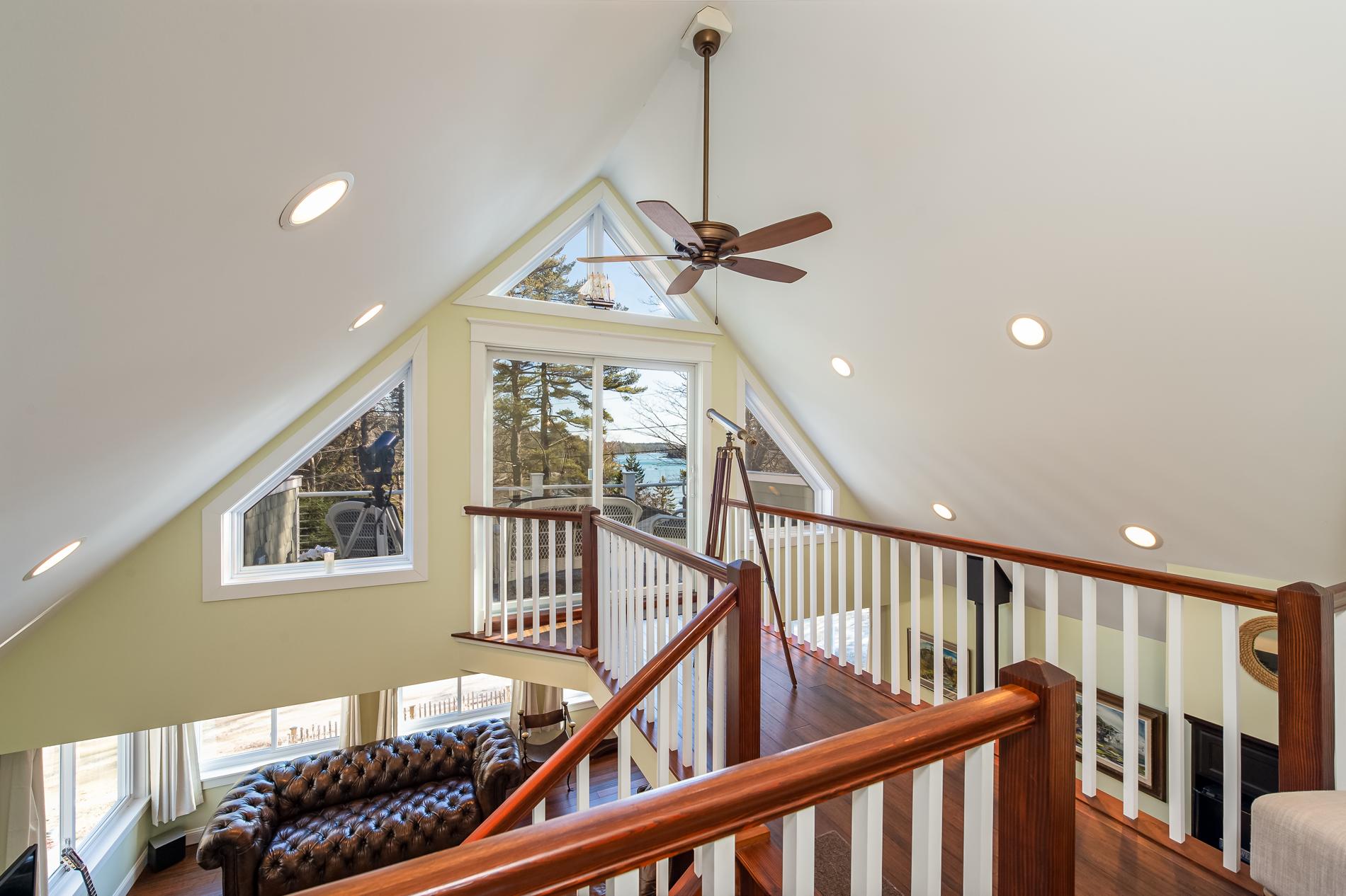 3 Upper Rich Cove Road Harpswell, ME 04079 - Photo 35 of 73 38 Second Flr Landing Toward Balcony